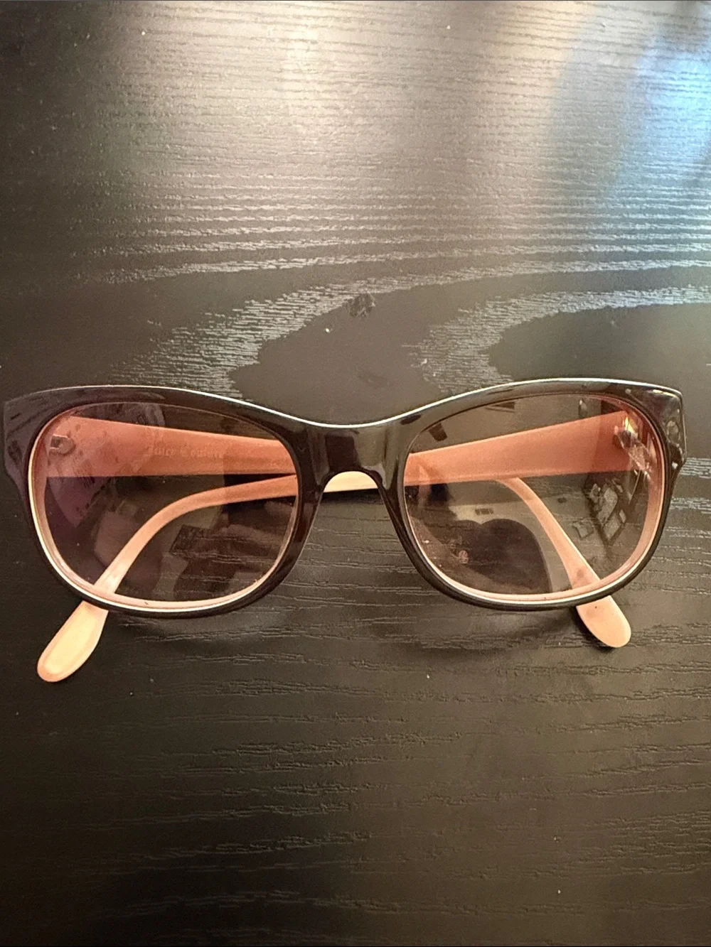 Juicy Couture Black Frames with Pink Temples Sunglasses